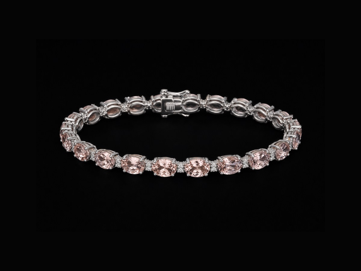 Morganite bracelet