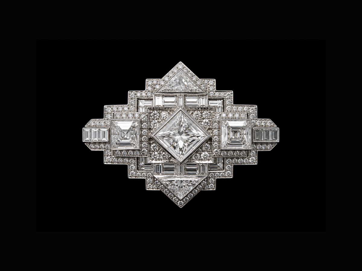 Broche diamant