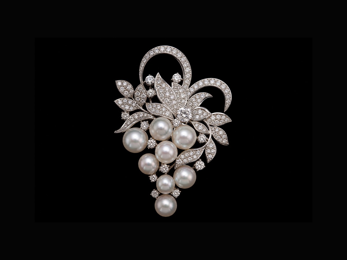 Broche perles