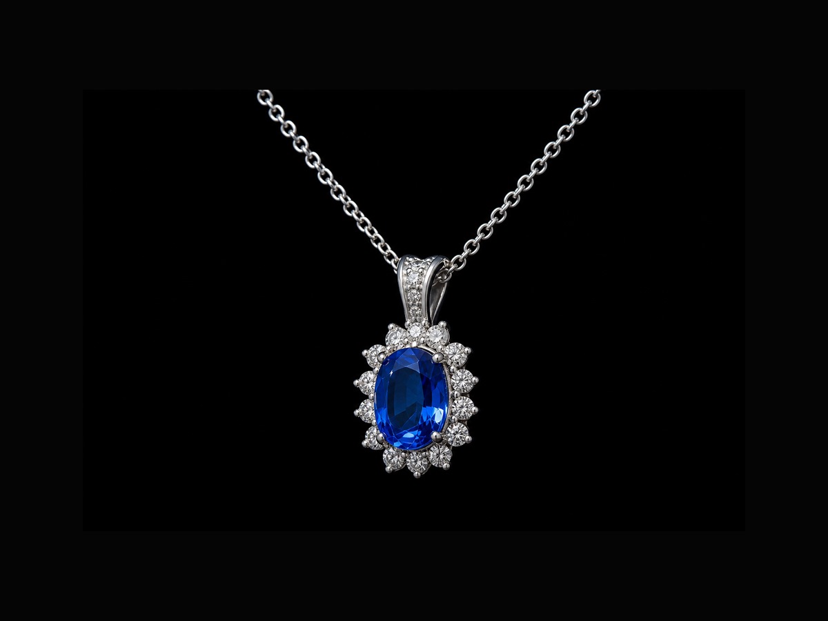 Collier saphir