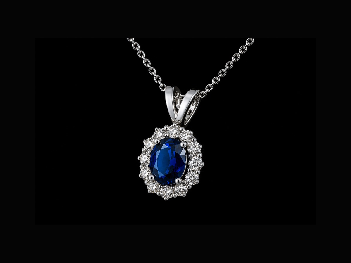 Sapphire pendant